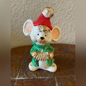 Vintage Christmas mouse decoration